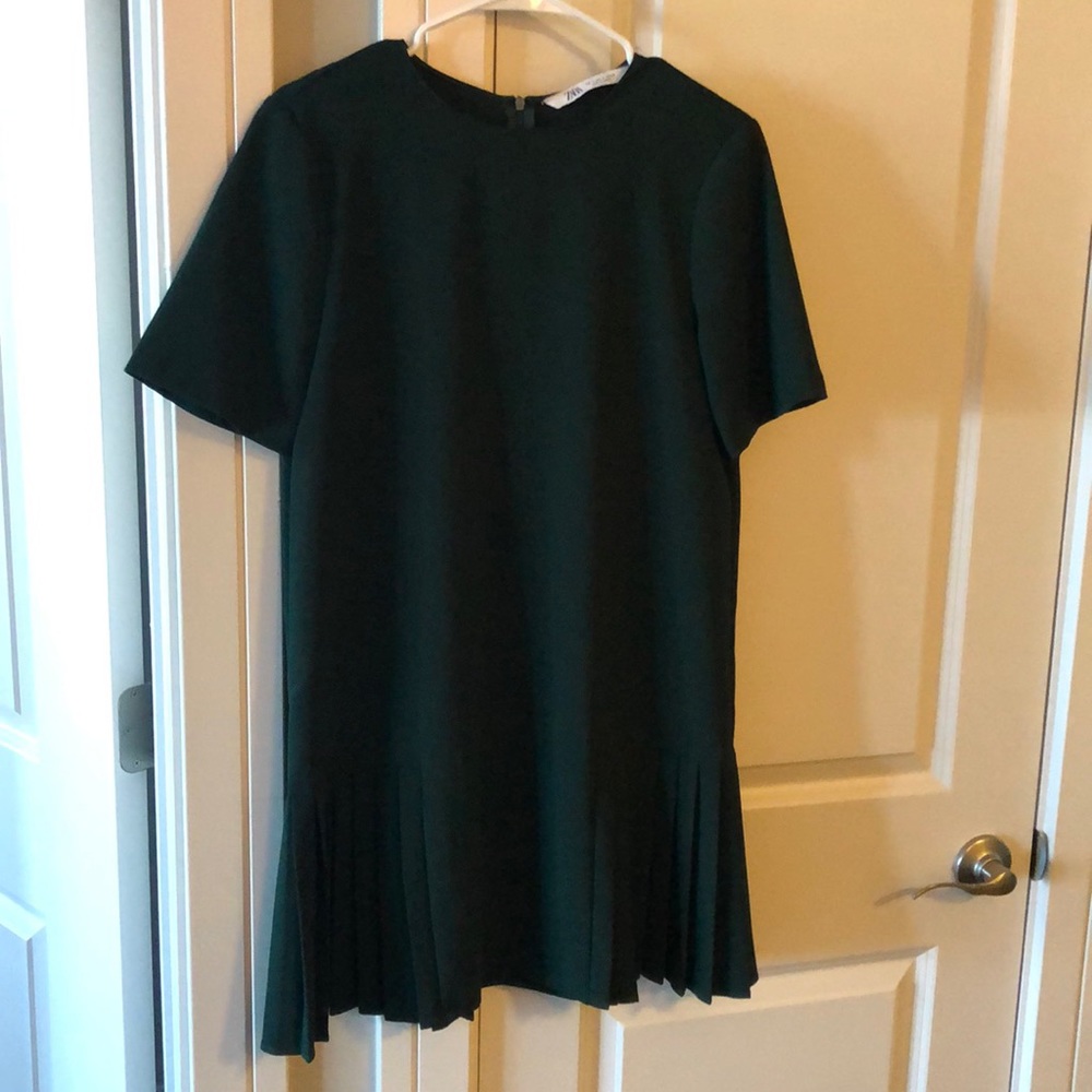 ZARA // Emerald Green Dress